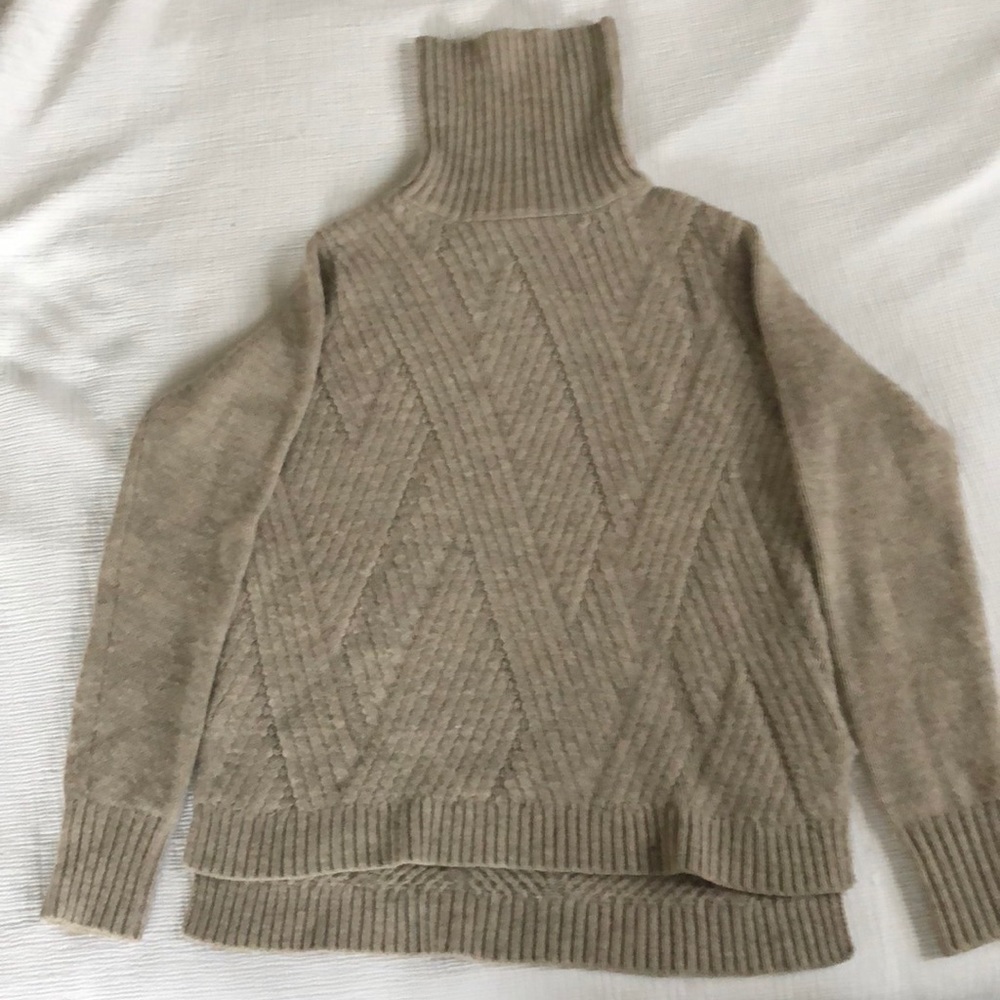 Vince tan merino wool sweater